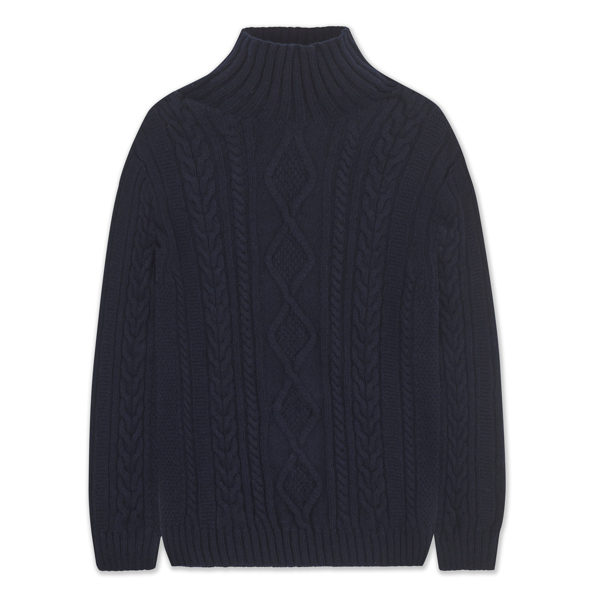 Unisex Cable Knit Lambswool Jumper