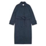 Woollen Coat in Blue Marl