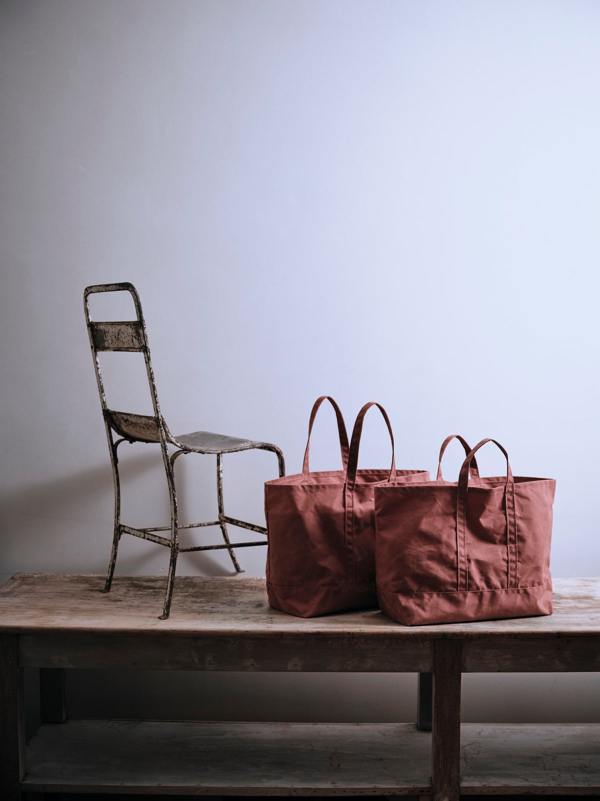 Shopper Bag in Awning Red