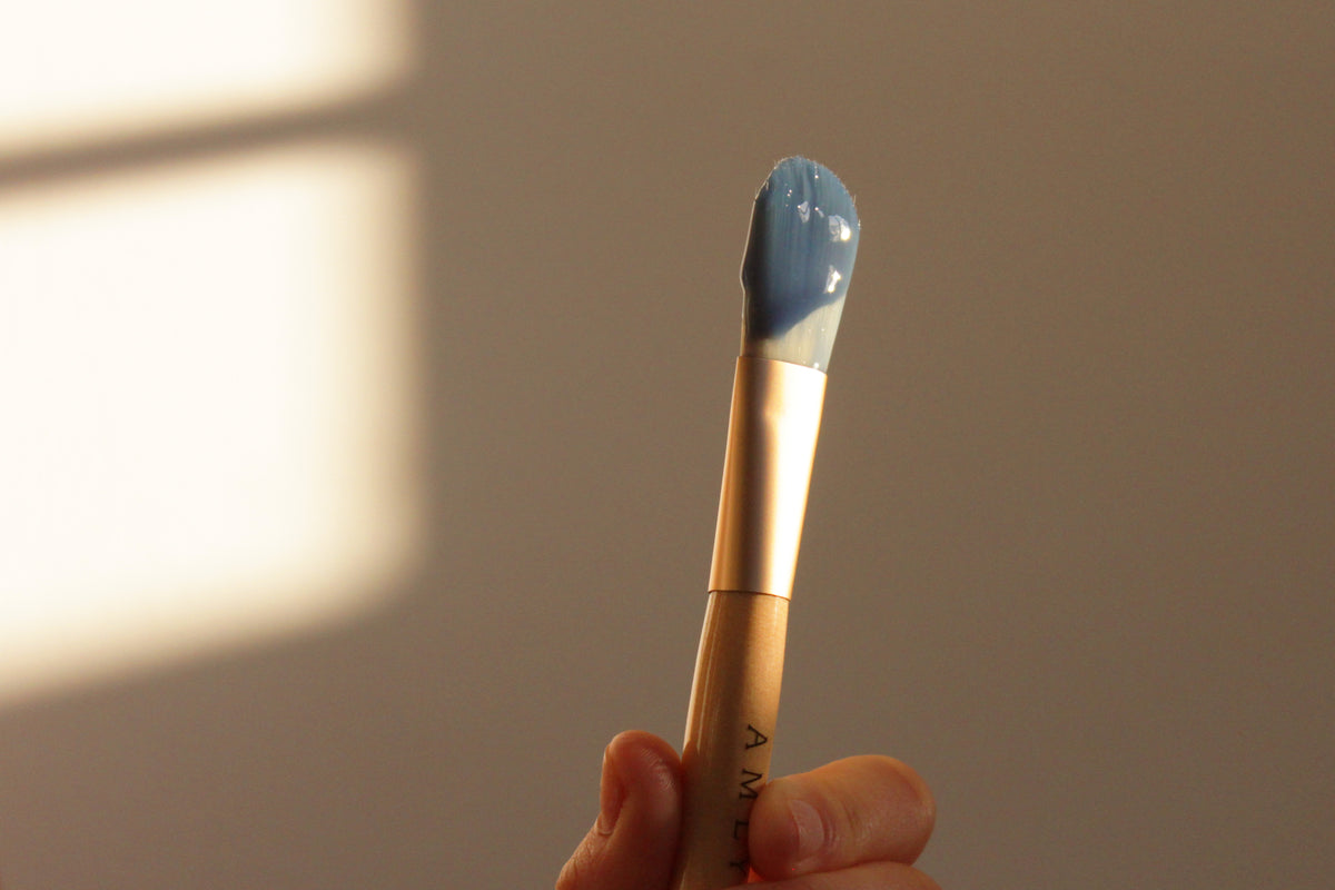 Deep Blue Floral Hydra Mask