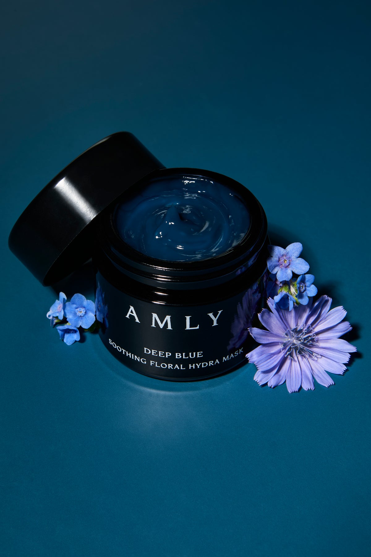 Deep Blue Floral Hydra Mask