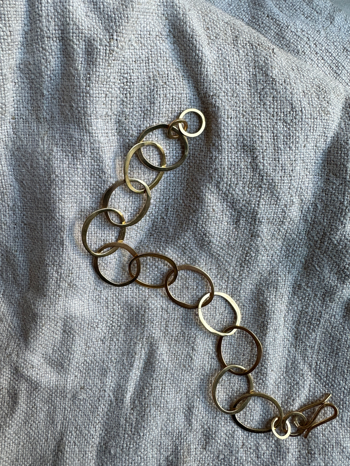 Gold Vermeil Oval Link bracelet