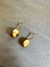 Gold Vermeil Hanging Coin Earrings