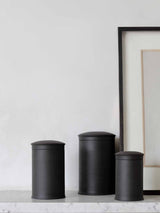 Storage Jars in Black Stoneware