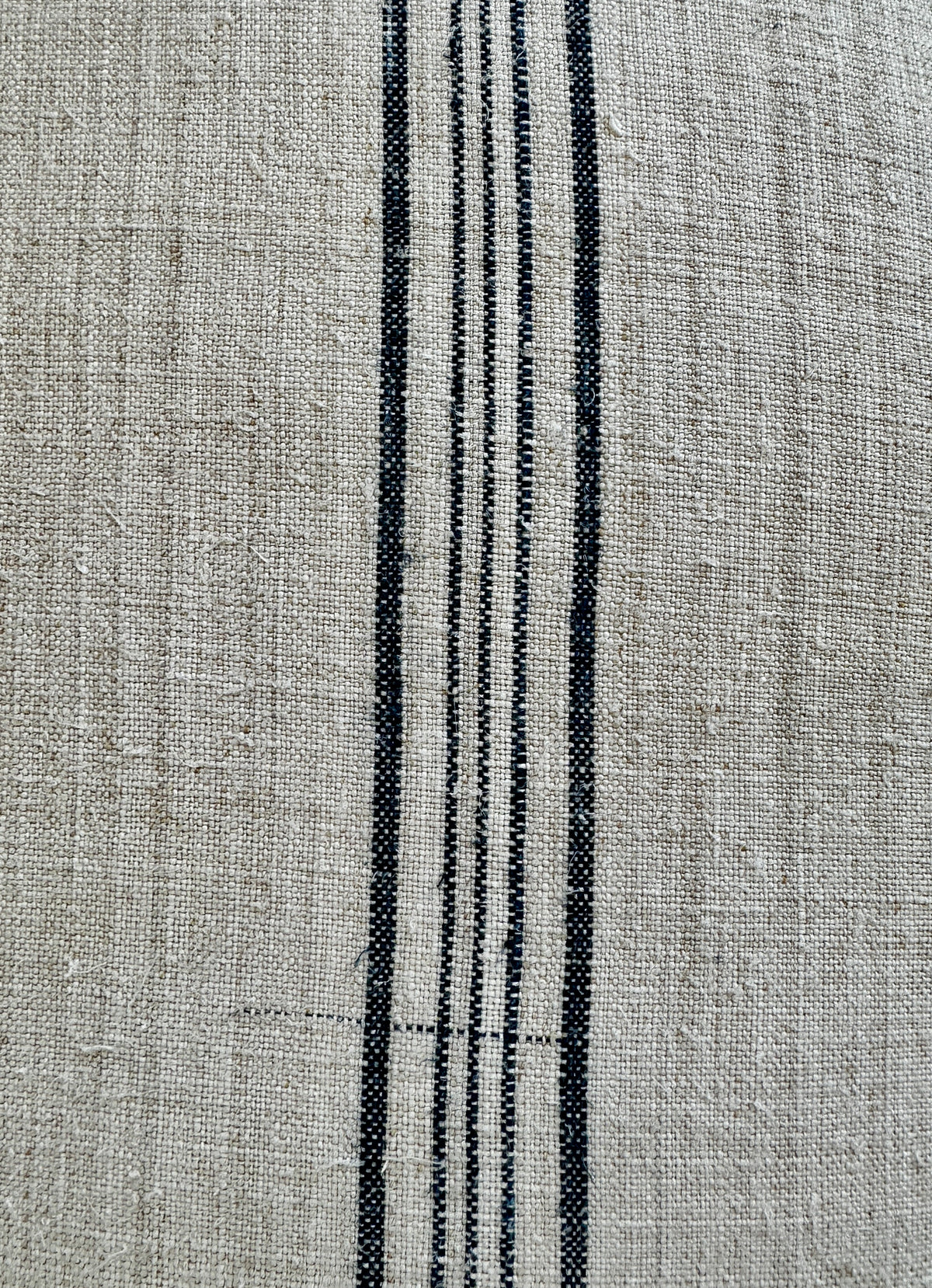 Linen grain sack cushion