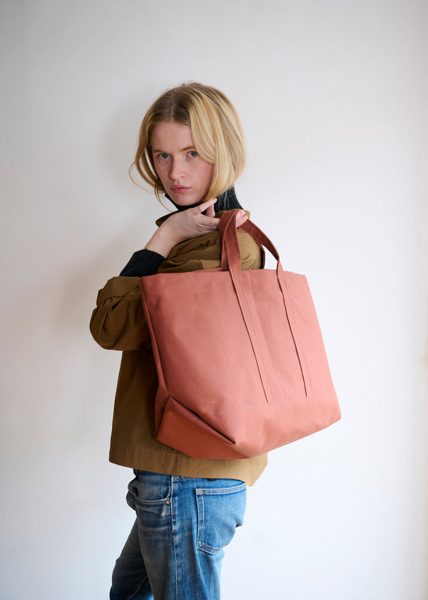 Shopper Bag in Awning Red
