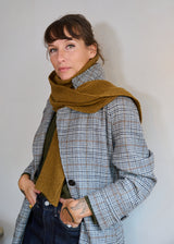 Woollen Coat in Check