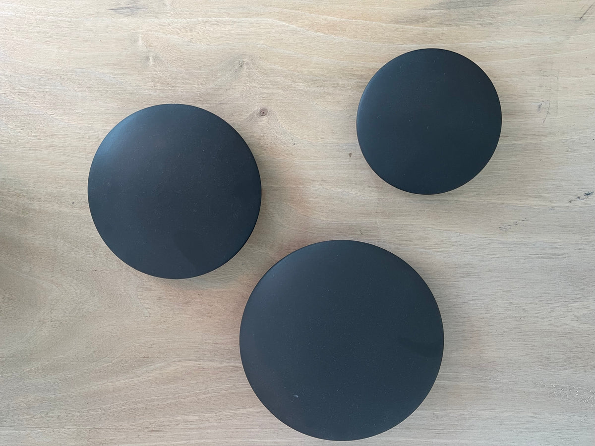 Storage Jars in Black Stoneware