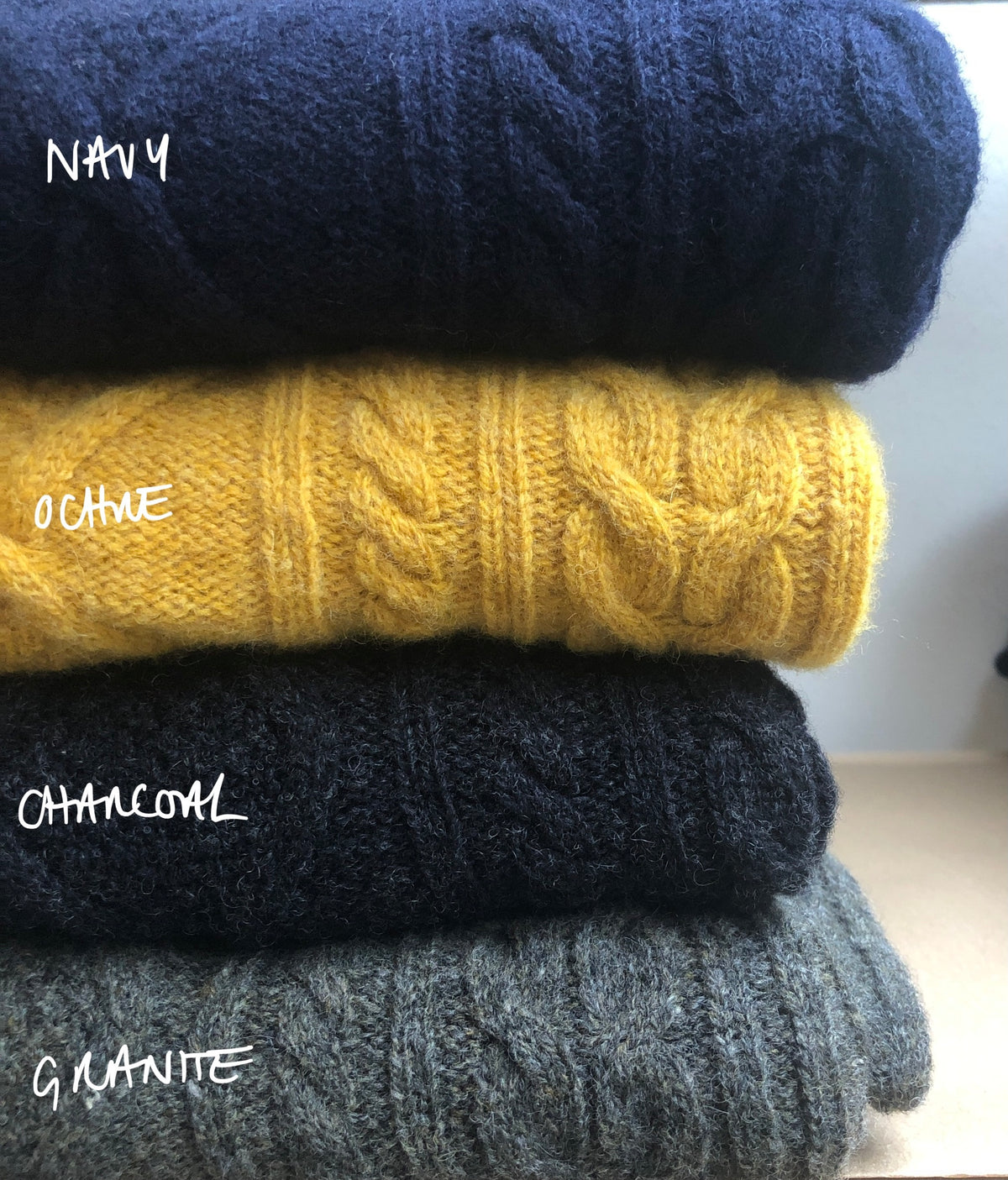 Unisex Cable Knit Lambswool Jumper