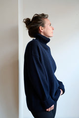 Drop Shoulder Roll Neck Long Sleeve Jumper
