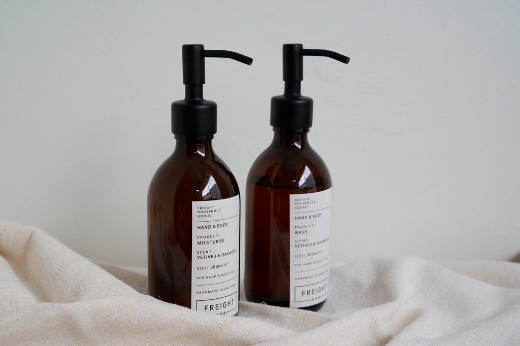Vetiver and Oakmoss Body Wash and Hand Soap