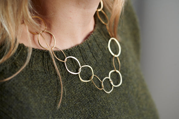 Gold Vermeil Oval Link Necklace