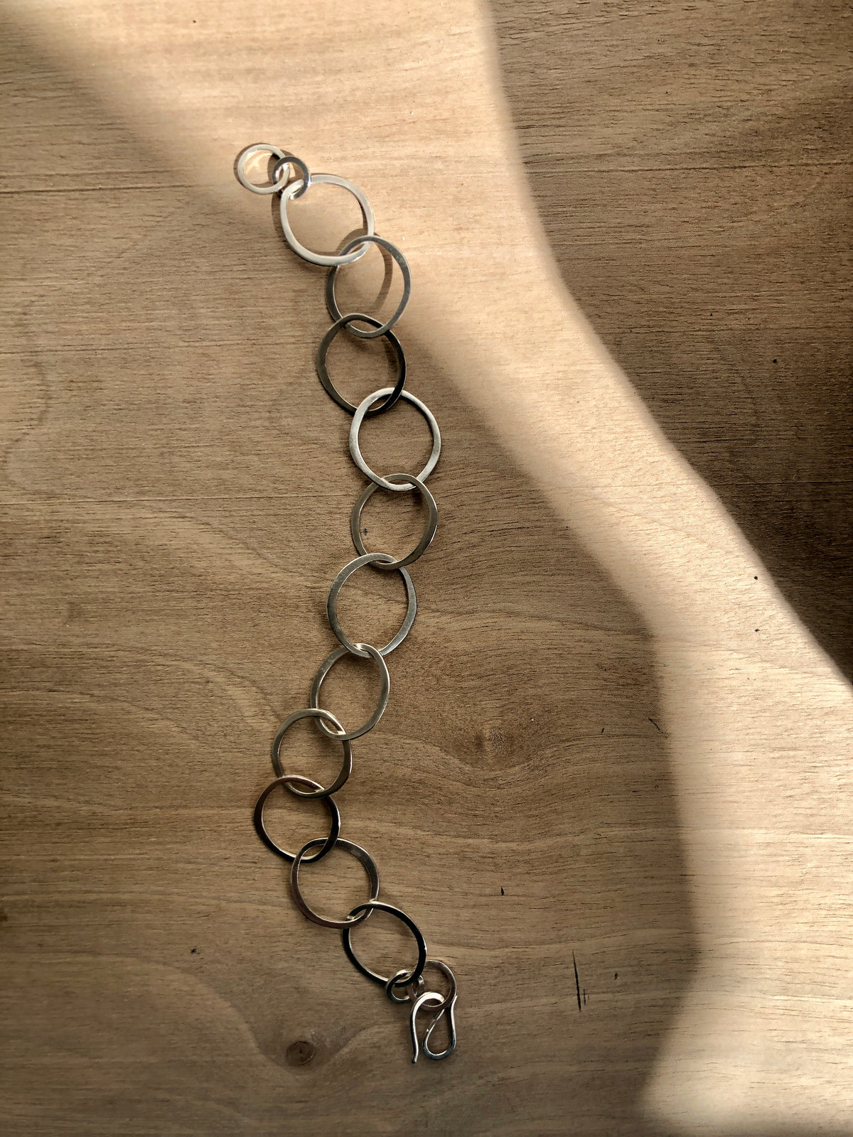 Silver Bracelet with Oval Links