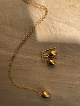 Gold Vermeil Egg Earrings