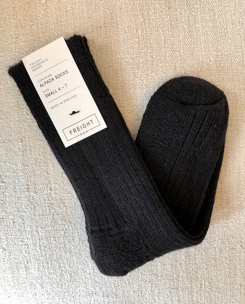 Black Alpaca Socks