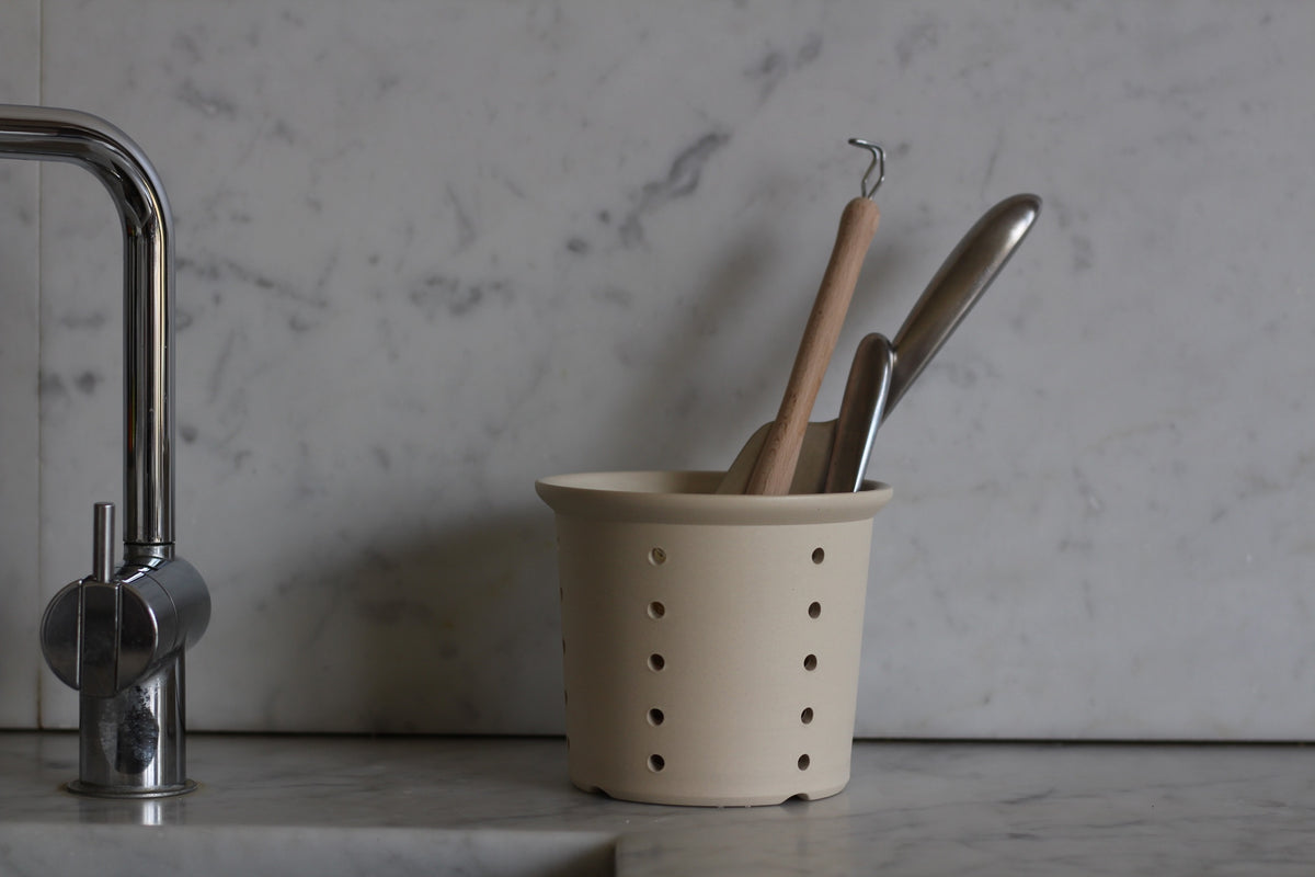 Cutlery Drainer in Stoneware