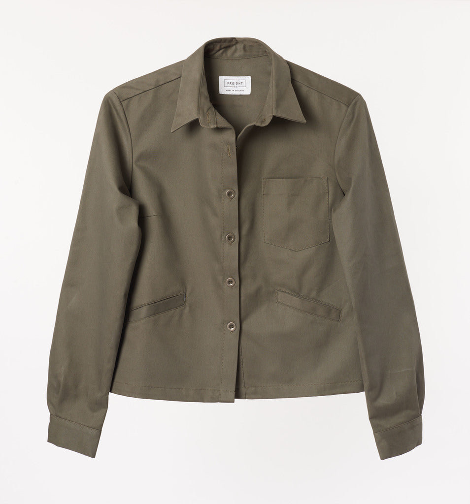 Cotton Drill Jacket in Lovat