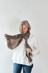 Large Hand-Loomed Cashmere Scarf