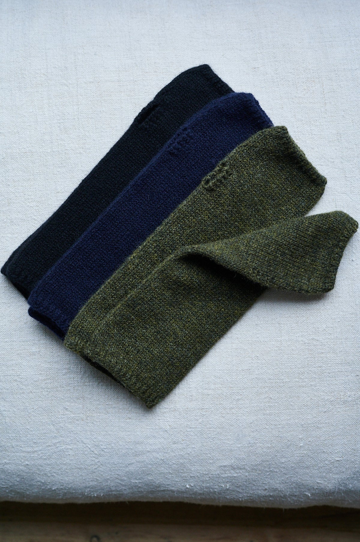 Moss Green Wrist Warmers