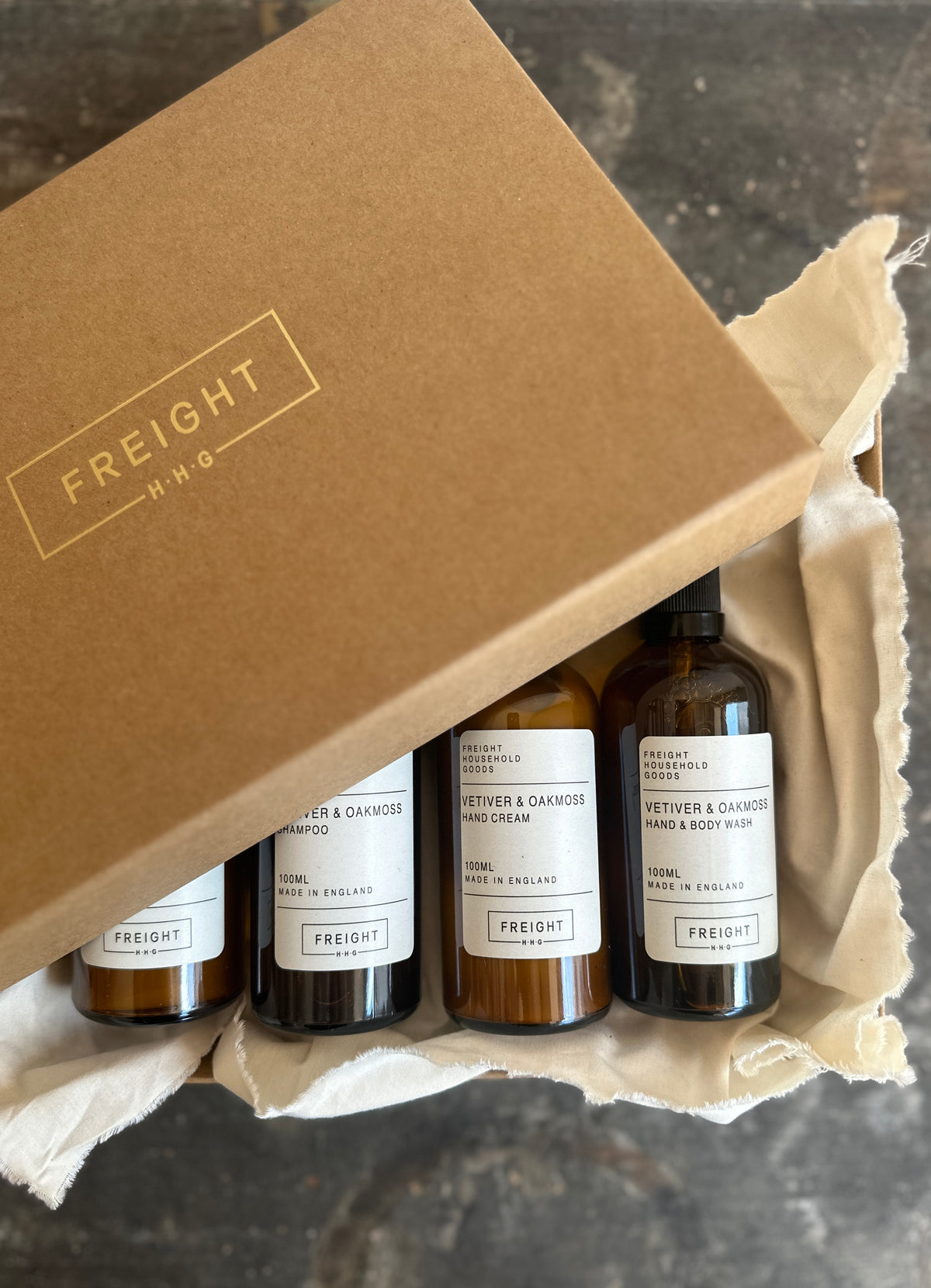 100ml Gift box set of four - Wash, hand cream, shampoo and conditioner