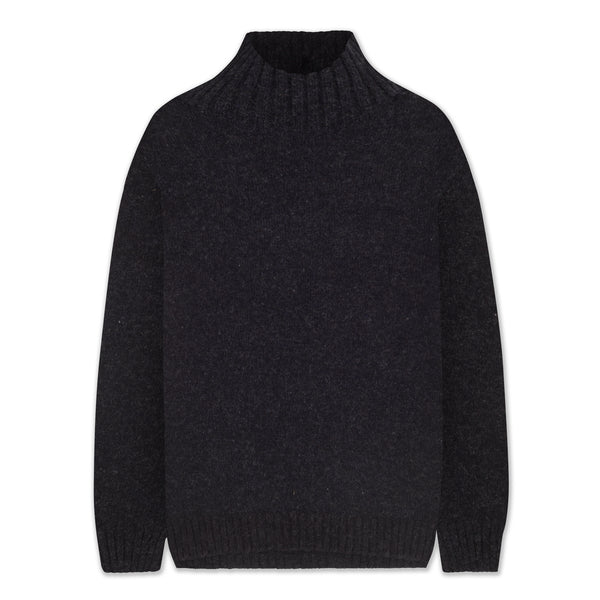 Men's Roll Neck Lambswool Plain Knit Jumper