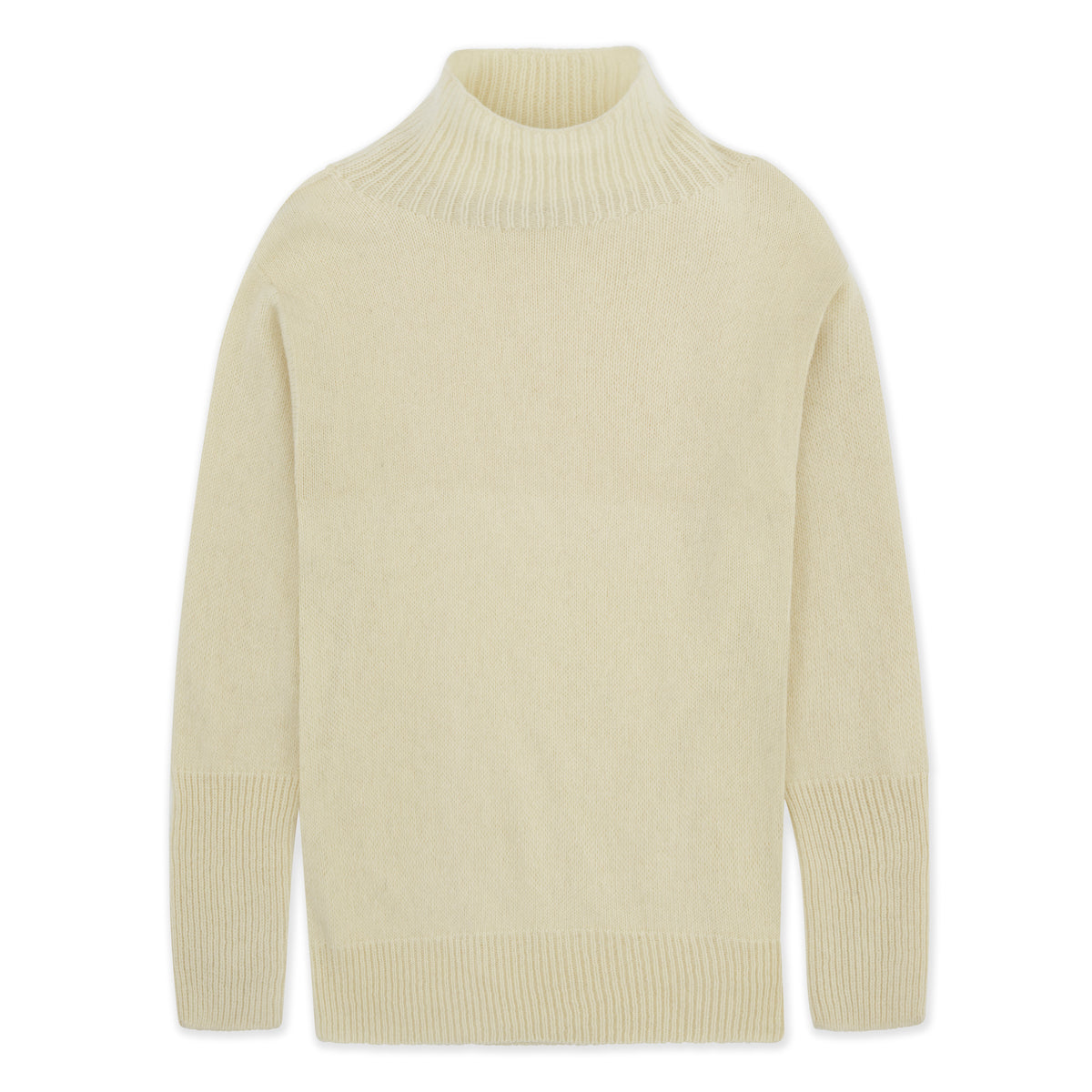 Drop Shoulder Roll Neck Long Sleeve Jumper