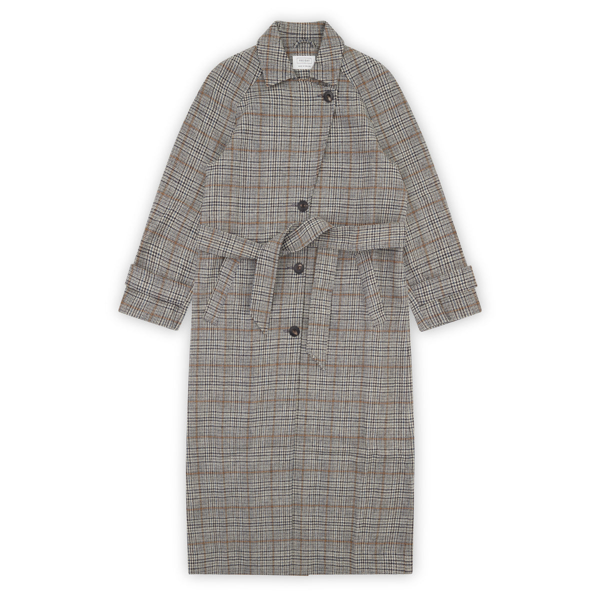 Woollen Coat in Check