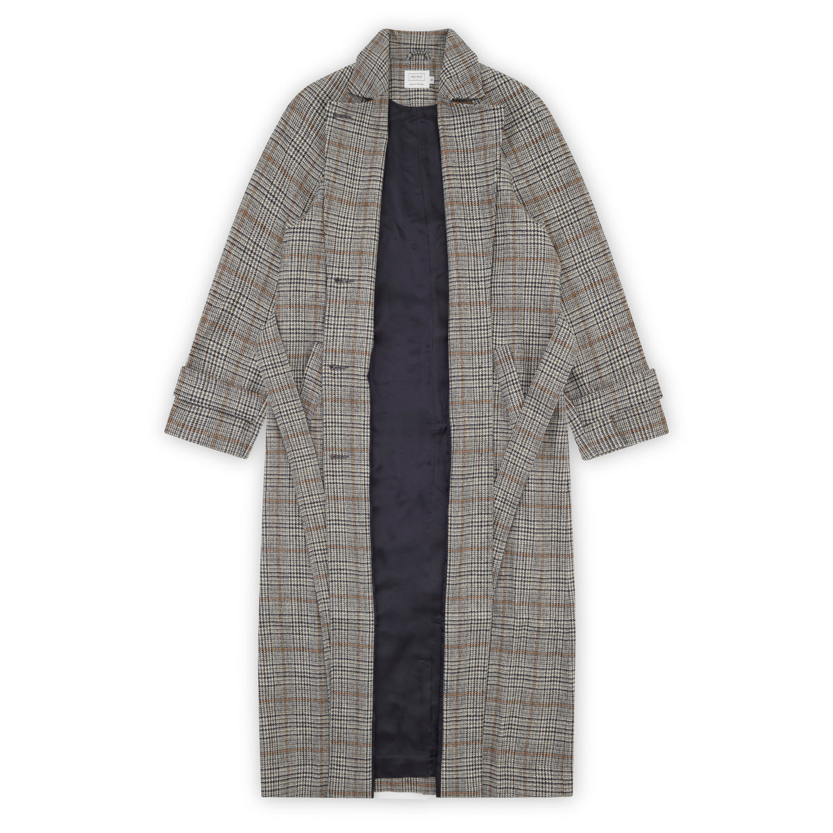 Woollen Coat in Check