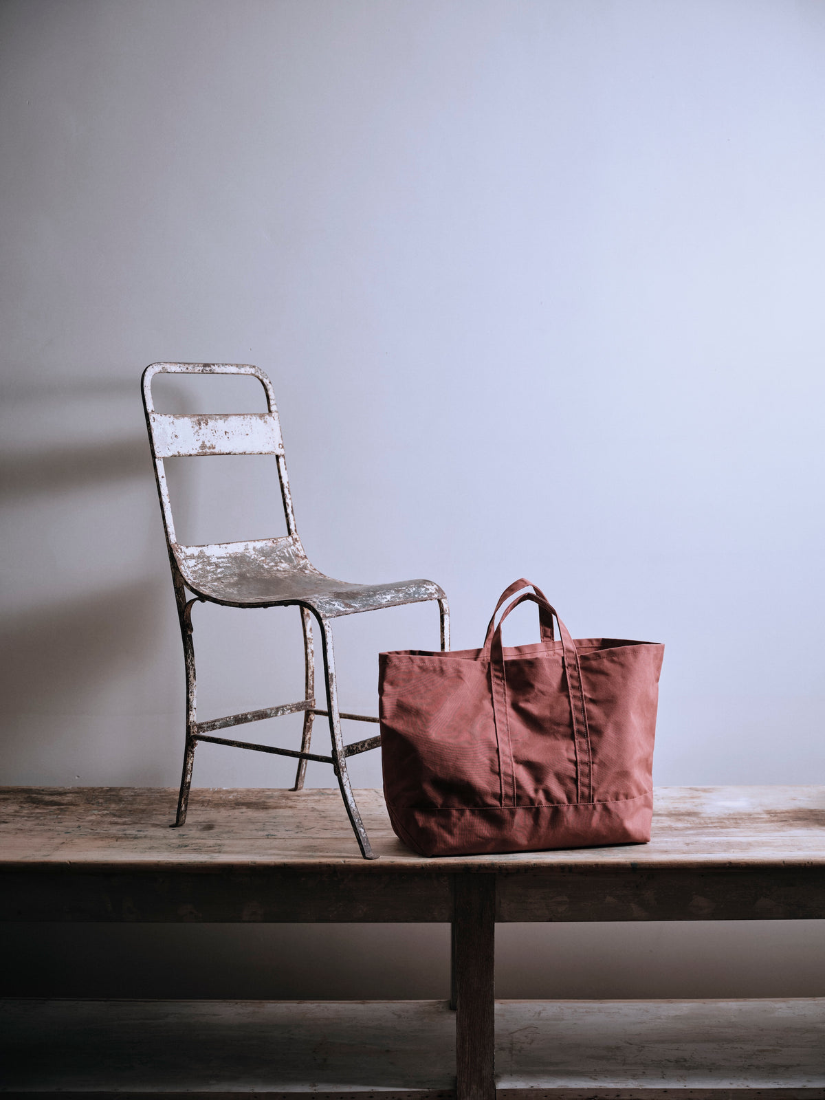 Shopper Bag in Awning Red