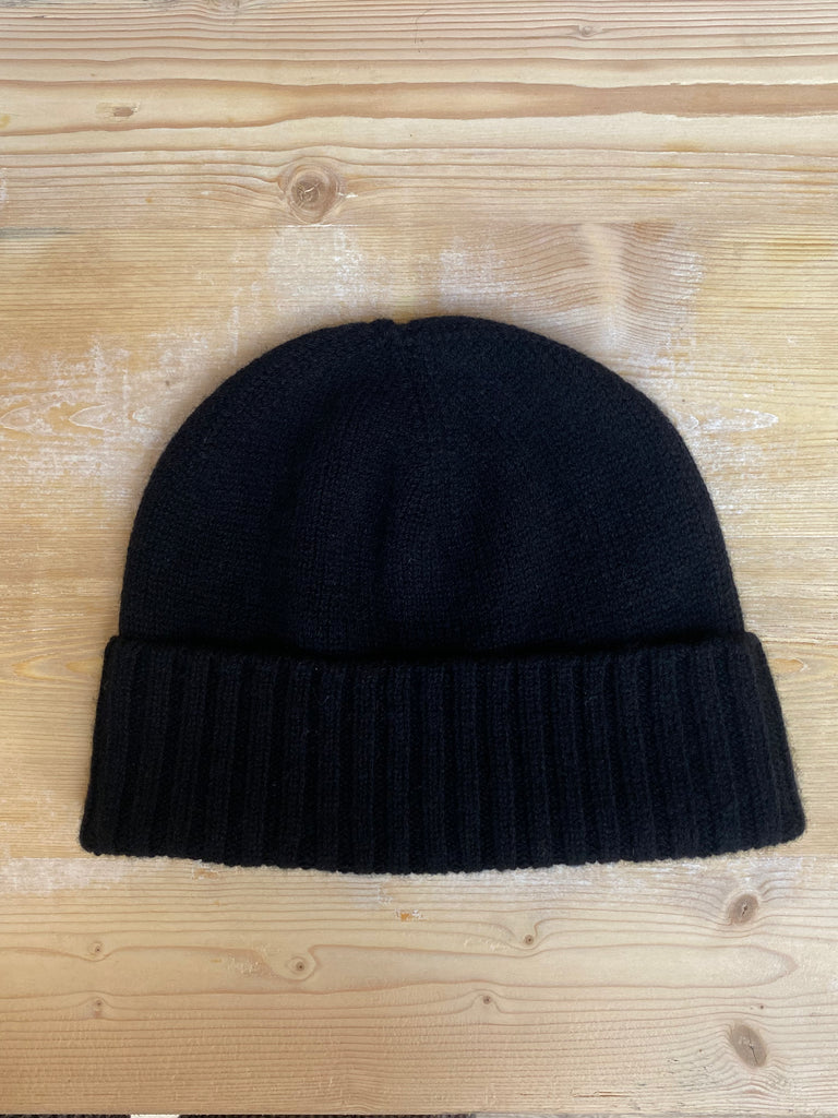 Cashmere and Lambswool Plain Beanie Hat