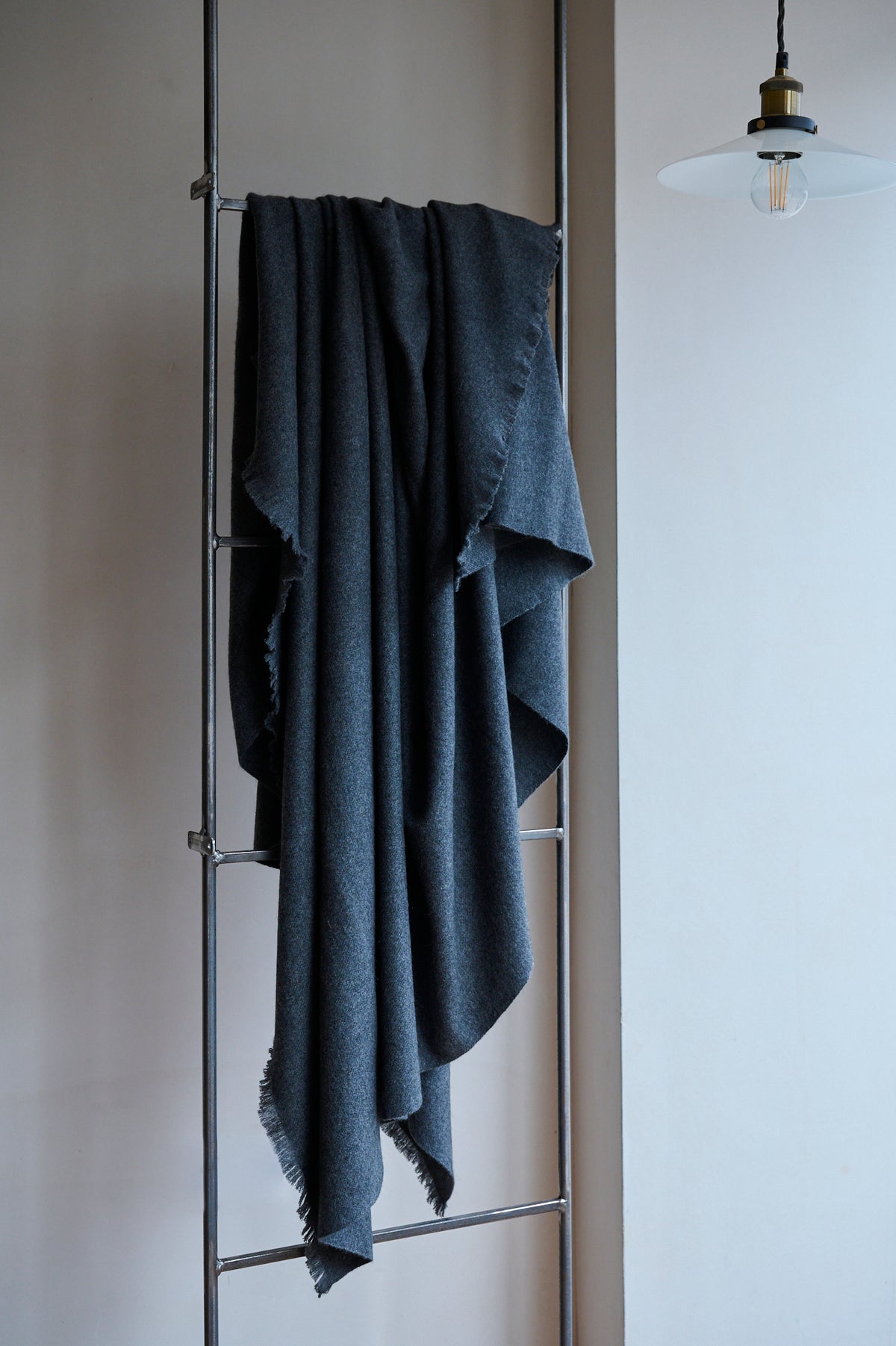 Undyed Hand-Loomed Cashmere Bed Blankets