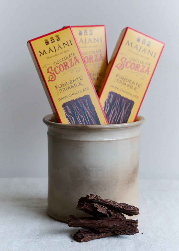 Majani Scorza dark chocolate in a box