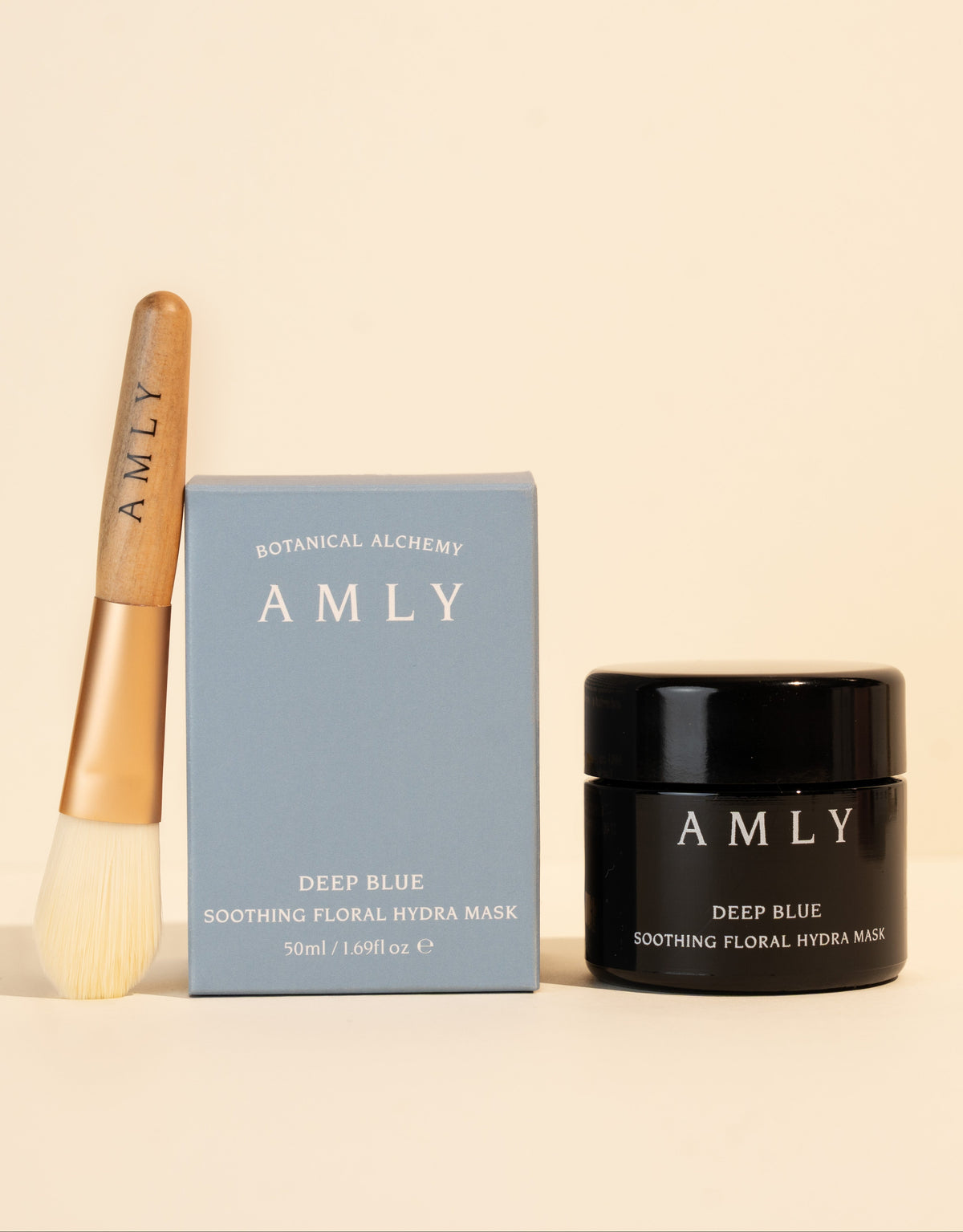 Deep Blue Floral Hydra Mask