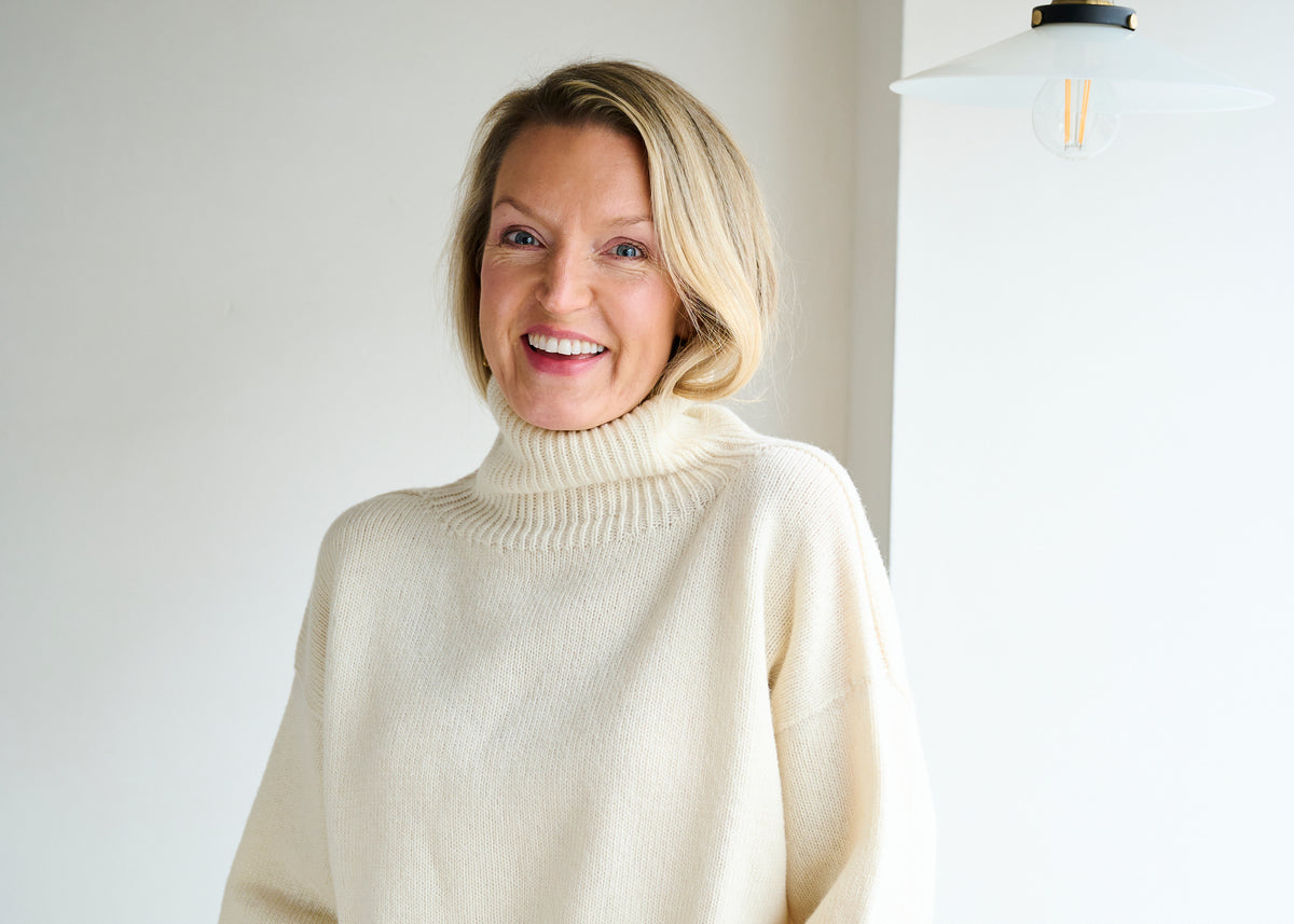 Drop Shoulder Roll Neck Long Sleeve Jumper