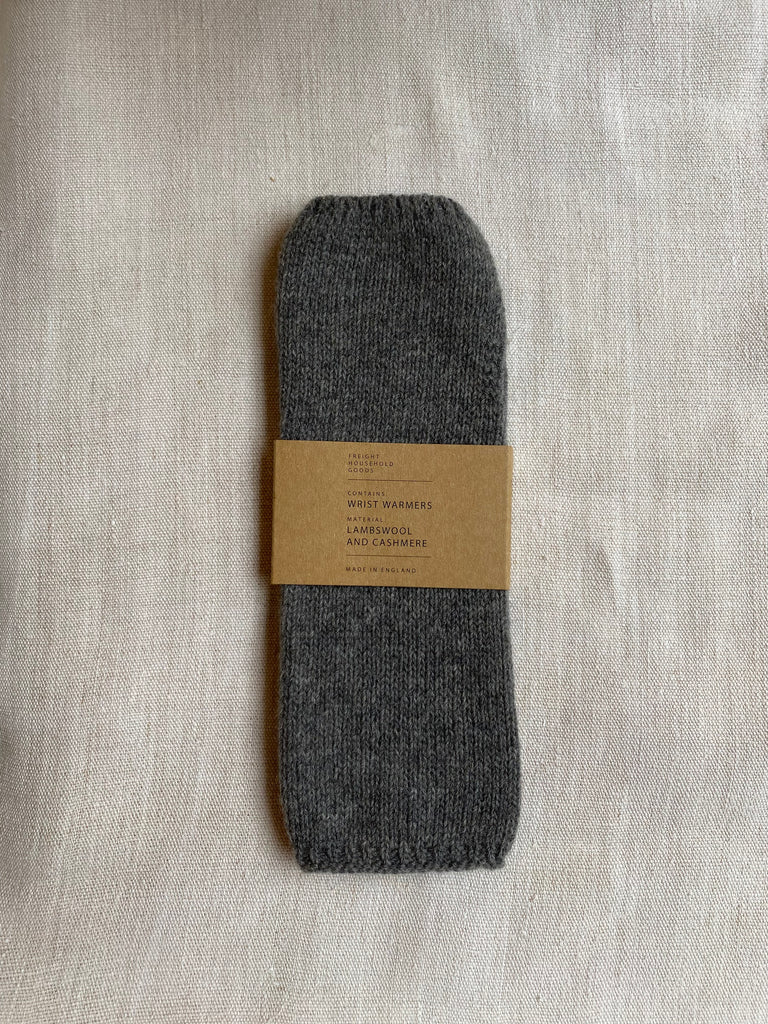 Flannel Grey Wrist Warmers