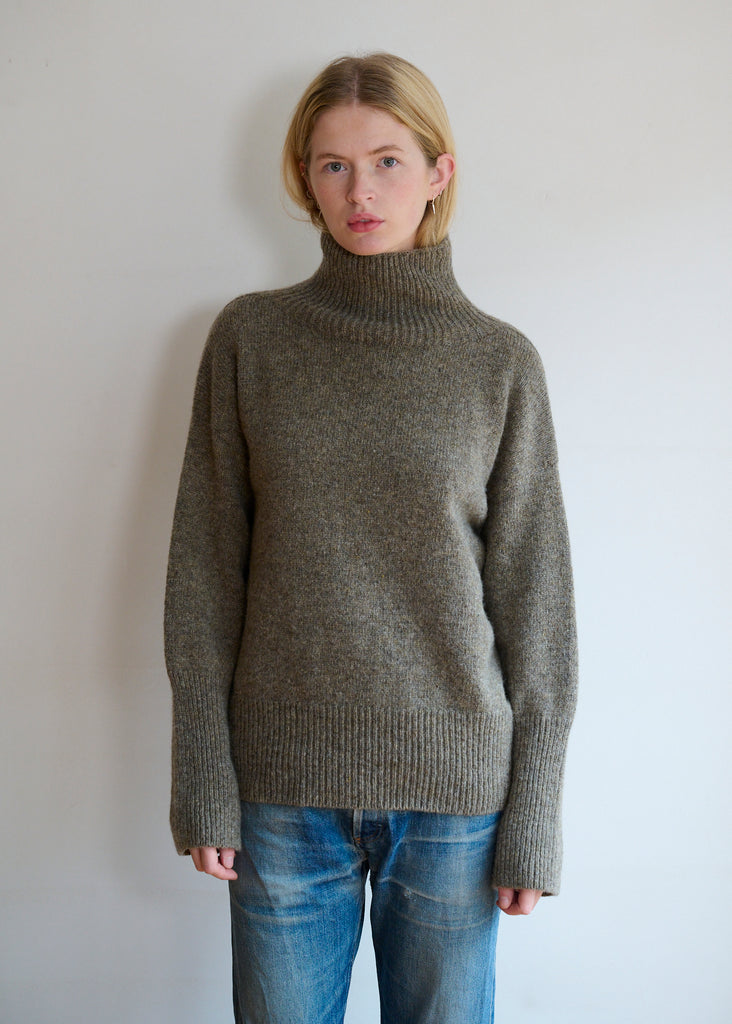 Womens lambswool drop shoulder jumper