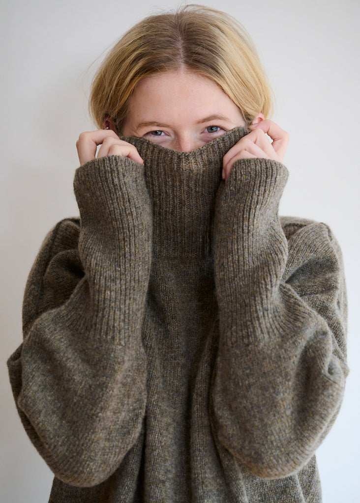 Womens lambswool drop shoulder jumper