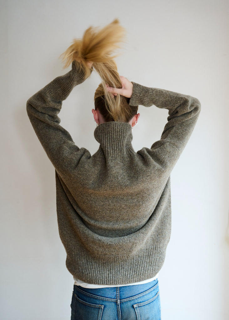 Womens lambswool drop shoulder jumper