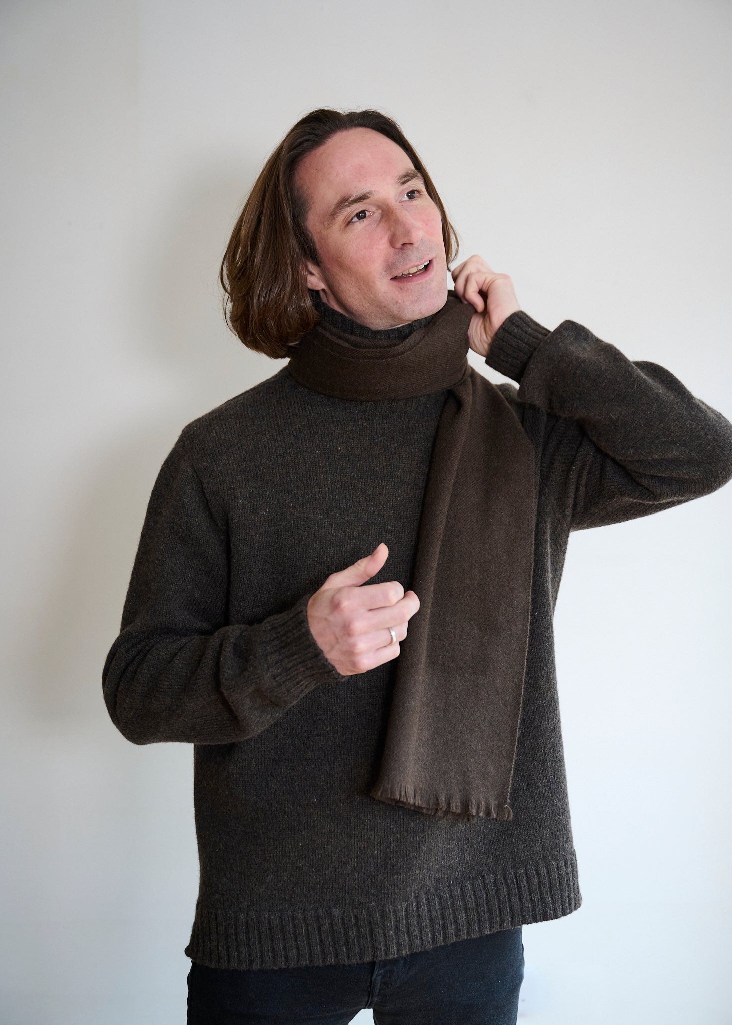 Undyed Hand-Loomed Yak Scarf – Freight HHG