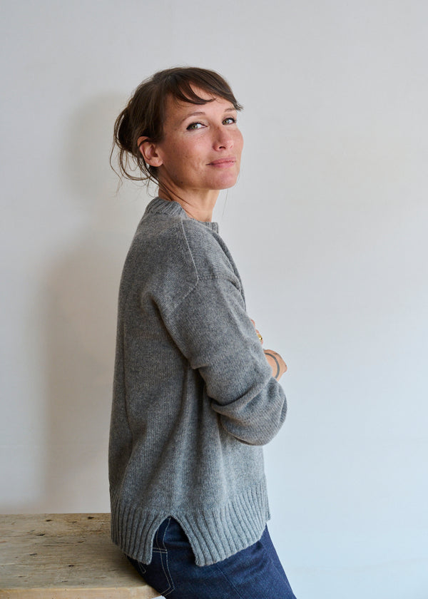 Women's Lambswool Cashmere Mix Crew Neck Jumper