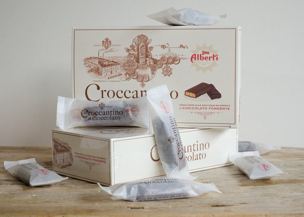 A box of Chocolate Croccantino