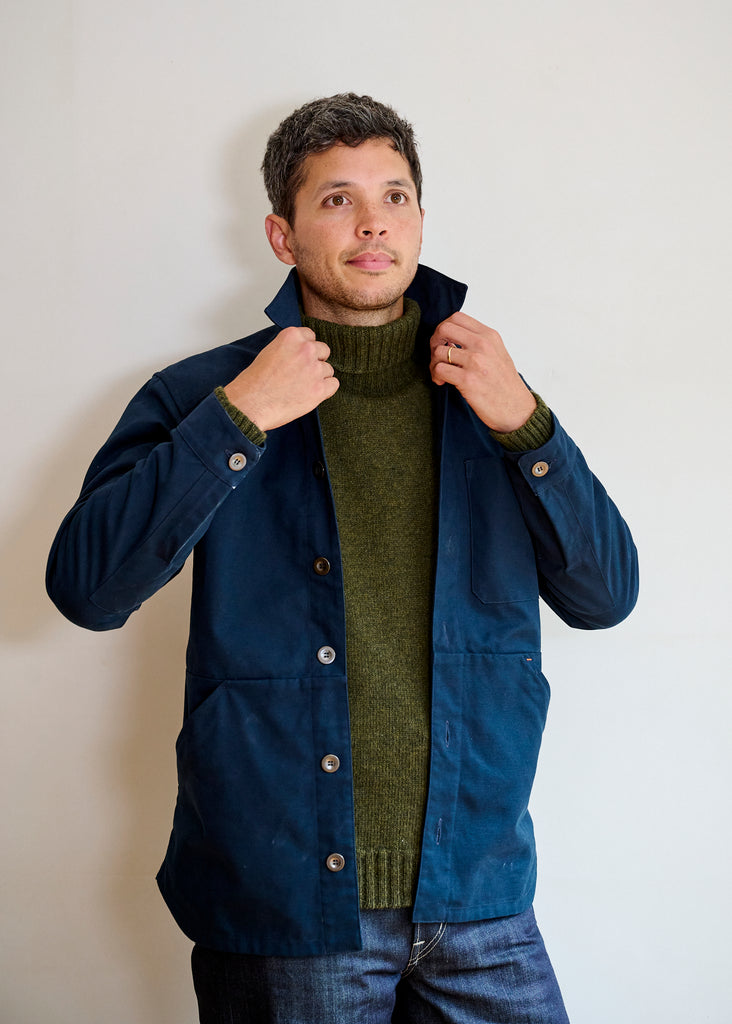 Men's canvas jacket - Dark Navy