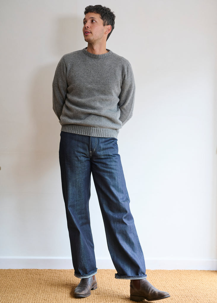 Men's Crew Neck Cashmere Mix Jumper