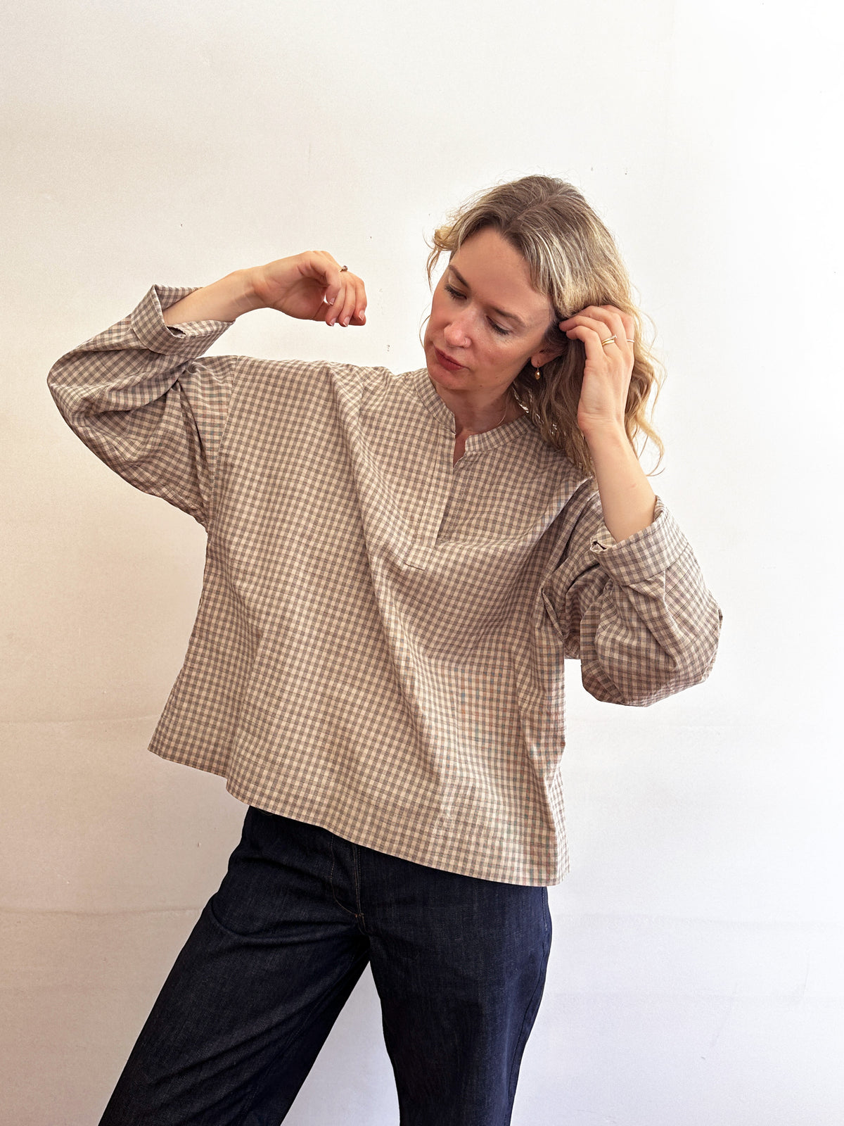 Overshirt in Japanese Check