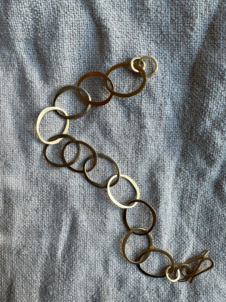 Gold Vermeil Oval Link bracelet