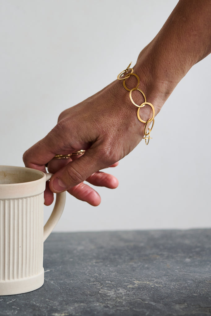 Gold Vermeil Oval Link bracelet