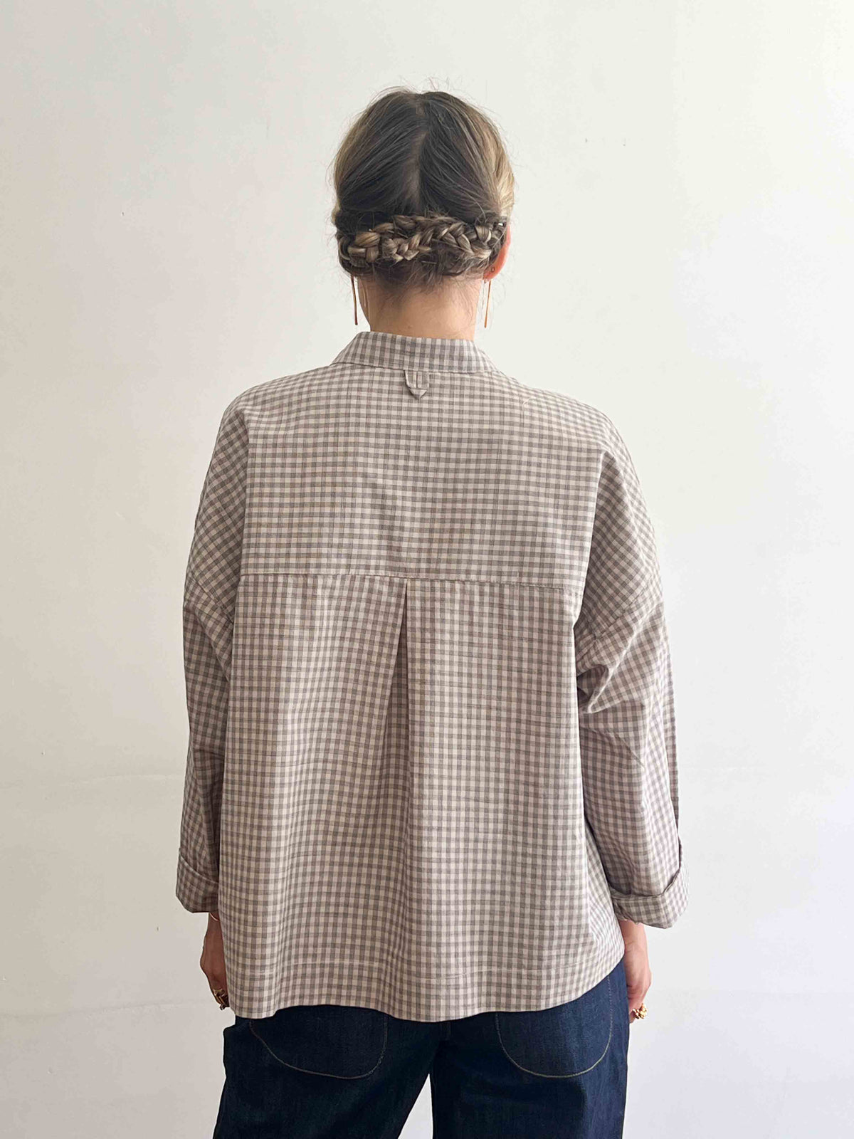 Overshirt in Japanese Check cotton