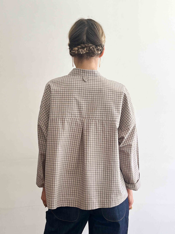 Overshirt in Japanese Check cotton