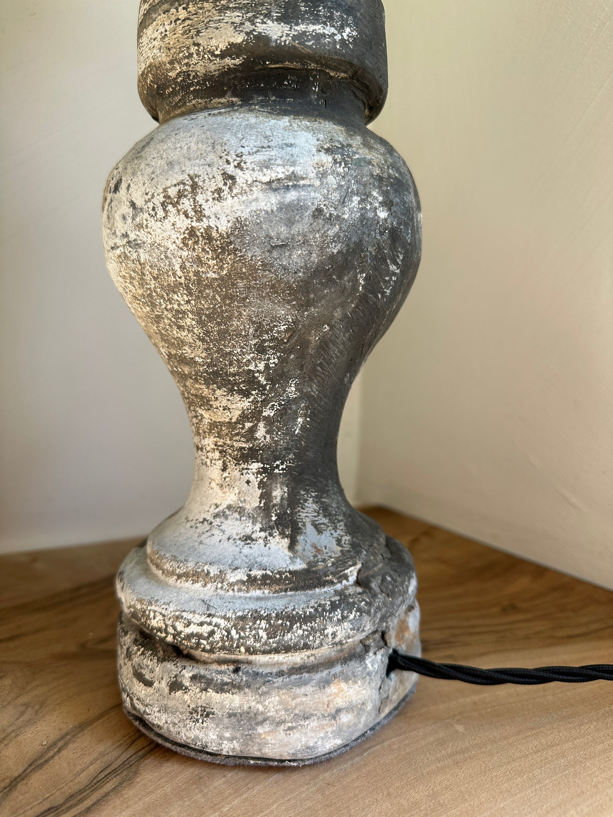 French lead balustrade lamps