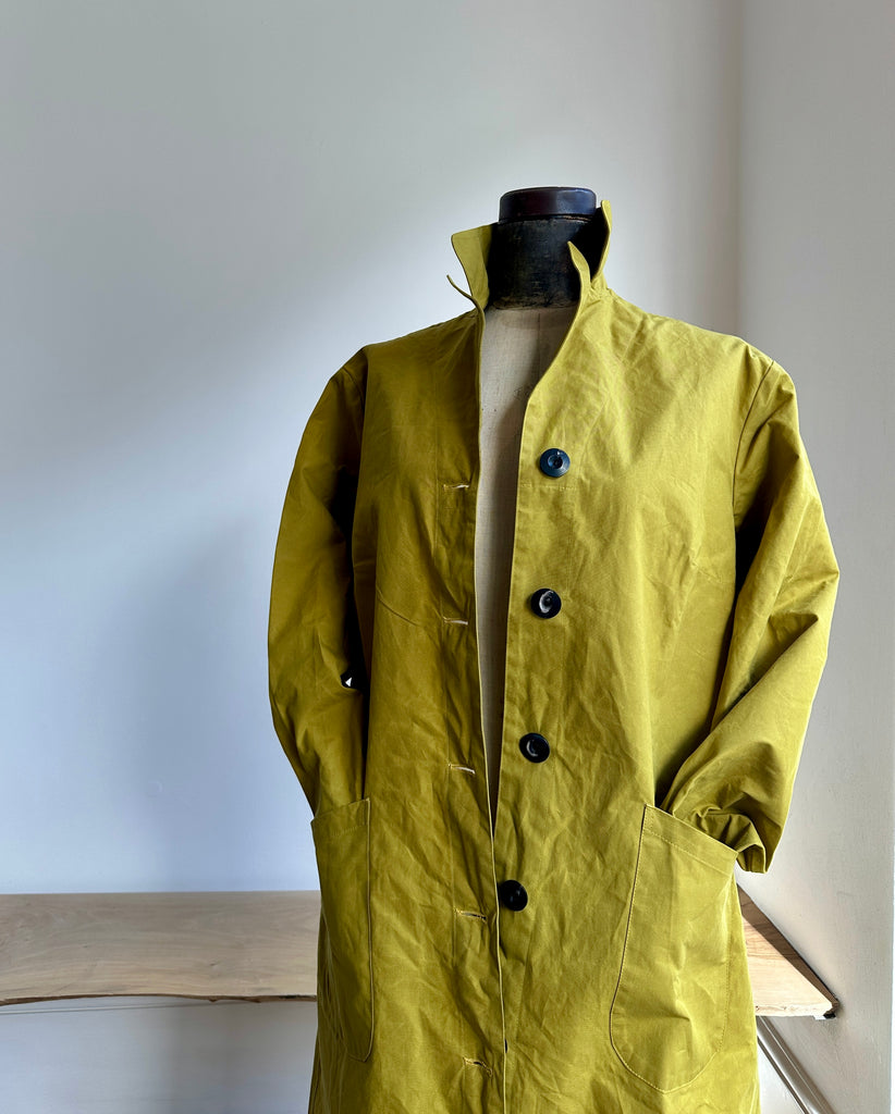 Greengage Dry Waxed Duster Coat